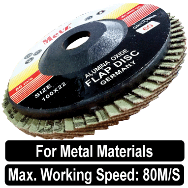 Metz-Flap Discs -Alu.M Oxide 100mm
