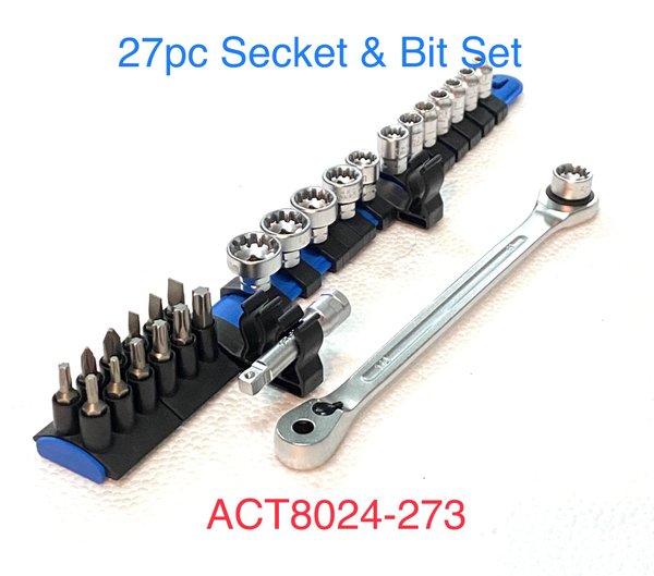 Act-Insert-Snap Wrench & Socket Bit Set