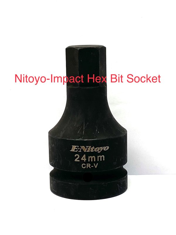 Nitoyo- Impact Hex Bit Socket 1″Dr. Inches