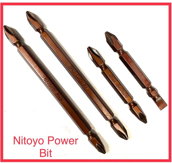 Nitoyo-(6.35mm)Hex Shank Power Bit(+2)
