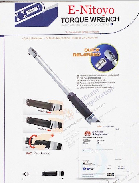 Nitoyo-Torque Wrench 1/2″Dr(104-10210)