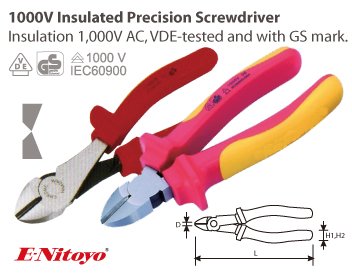 E-Nitoyo-VDE Diagonal Nipper