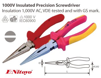 E-Nitoyo-VDE Long Nose Plier