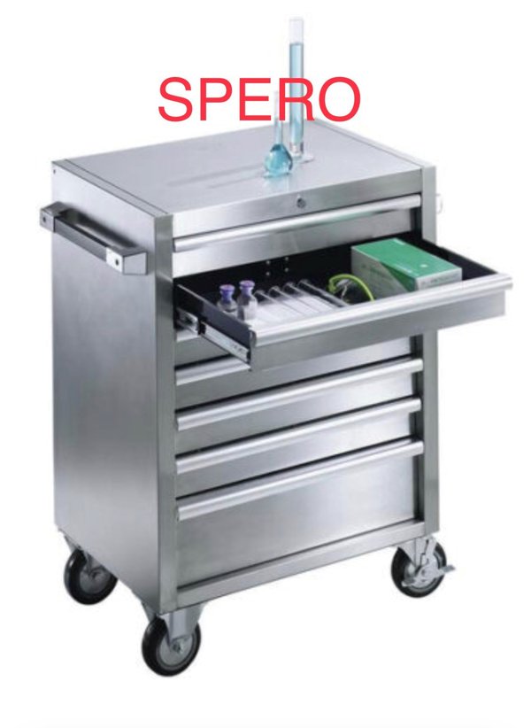 Spero-Steel Tools Trolley 7-Drawer