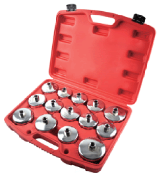 Clip-On Cup Type Oil Filter Wrench Set 14pcs