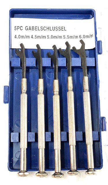 5pcs Mini Open-End Wrench Set