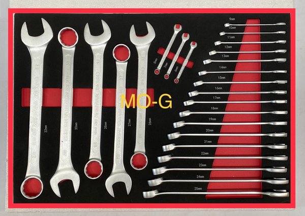 Combination Wrench Set With Form 25pcs